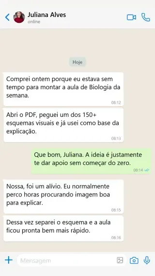 Depoimento de professora Juliana Alves